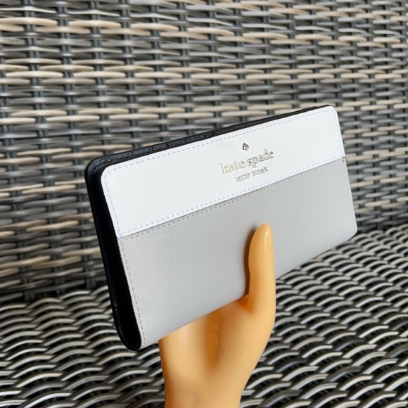 Kate Spade Staci Colorblock Large Slim Bifold Wallet - Picture 13 of 16